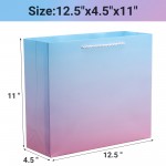 Flumus Paper Bags , 20 Pack 12.5"x 4.5"x 11" Plain Pink Blue Gift Wrap Bags with Handles Bulk for Shopping Present Small Business Boutique Welcome Wedding Flumus Paper Bags , 20 Pack 12.5"x 4.5"x 11" Plain Pink Blue Gift Wrap Bags with Handles Bulk for Shopping Present Small Business Boutique Welcome Wedding