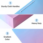 Flumus Paper Bags , 20 Pack 12.5"x 4.5"x 11" Plain Pink Blue Gift Wrap Bags with Handles Bulk for Shopping Present Small Business Boutique Welcome Wedding Flumus Paper Bags , 20 Pack 12.5"x 4.5"x 11" Plain Pink Blue Gift Wrap Bags with Handles Bulk for Shopping Present Small Business Boutique Welcome Wedding