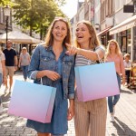 Flumus Paper Bags , 20 Pack 12.5"x 4.5"x 11" Plain Pink Blue Gift Wrap Bags with Handles Bulk for Shopping Present Small Business Boutique Welcome Wedding Flumus Paper Bags , 20 Pack 12.5"x 4.5"x 11" Plain Pink Blue Gift Wrap Bags with Handles Bulk for Shopping Present Small Business Boutique Welcome Wedding